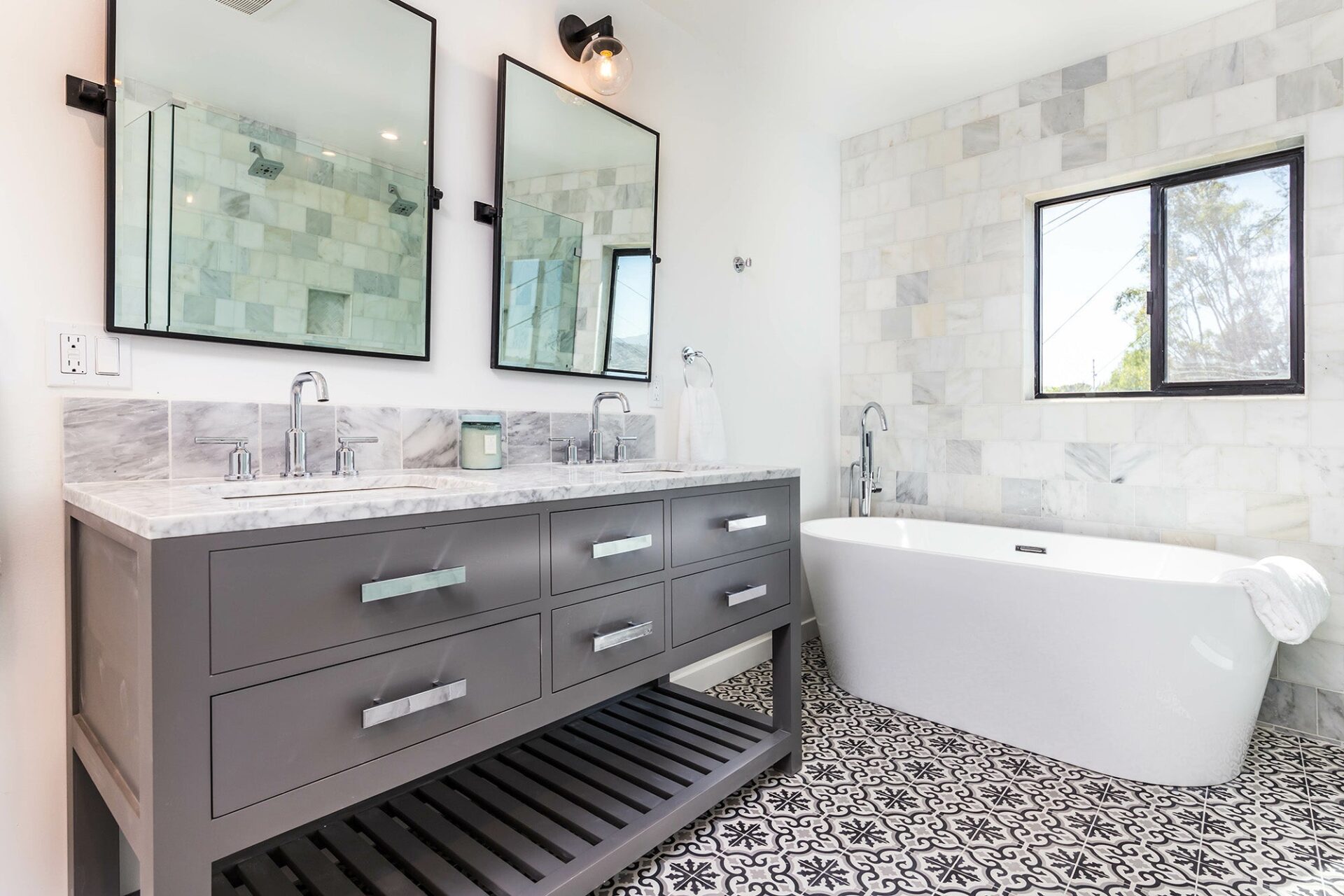 Bathroom cabinets from Murley's Floor Covering in the Tri-Cities, WA