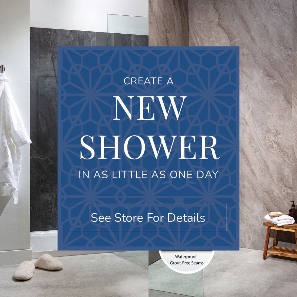 Custom tile shower promotion
